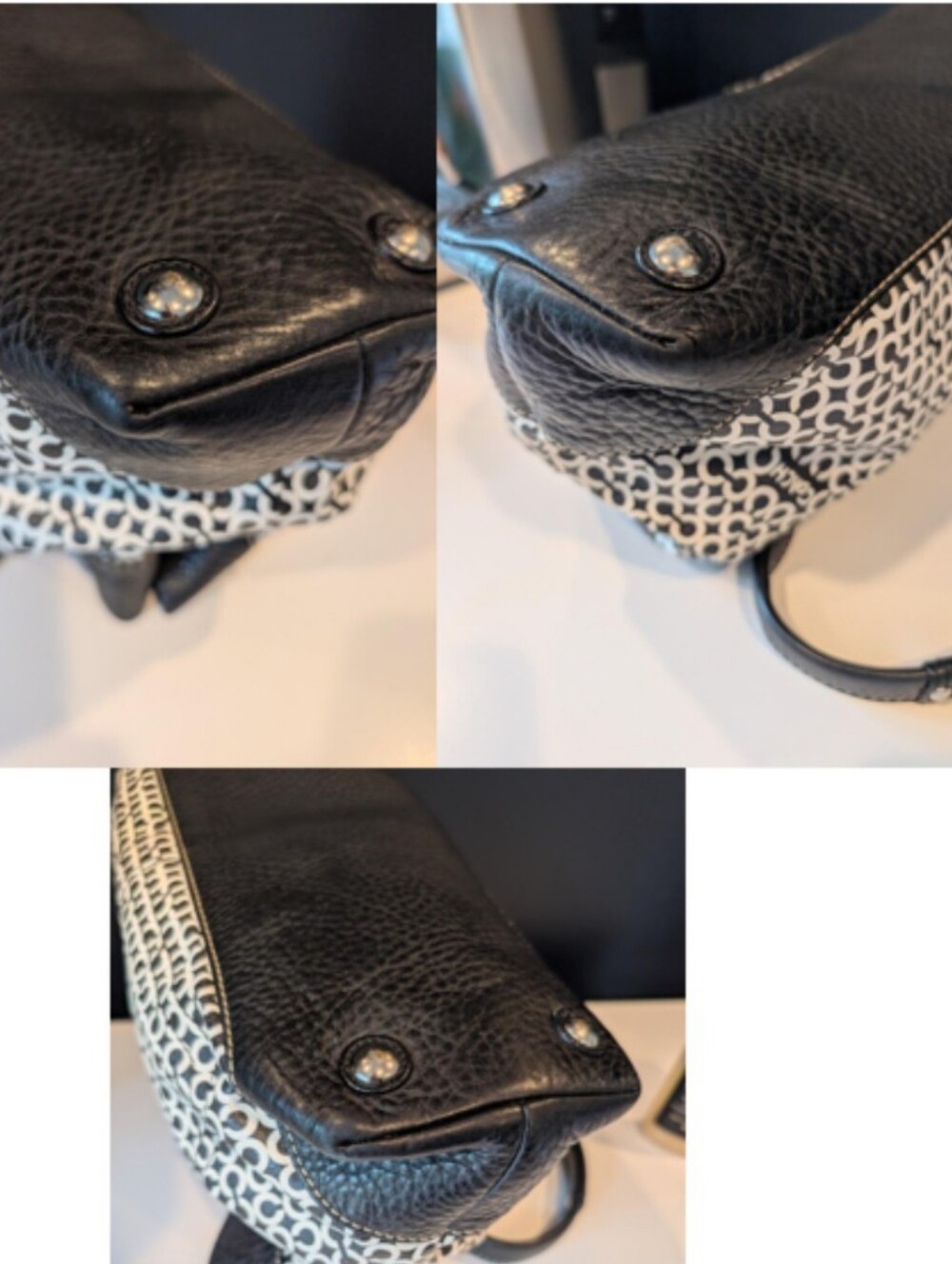 Coach Black and White Signature Tote Bag - Picture 13 of 13